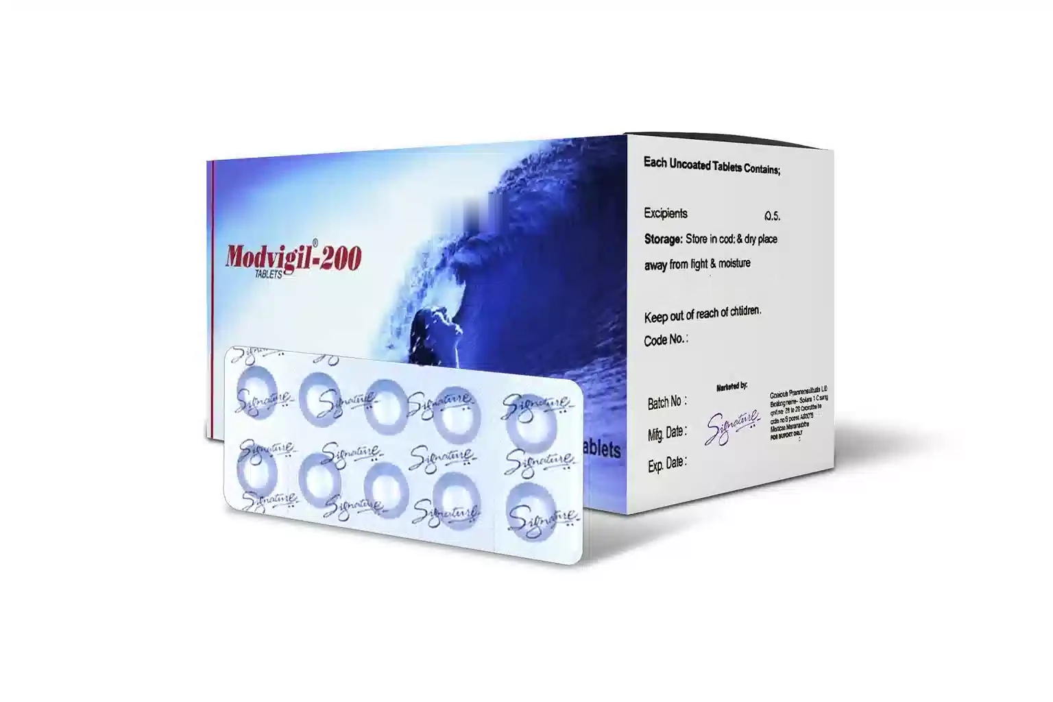 Mod Vigil 200mg sealed pack